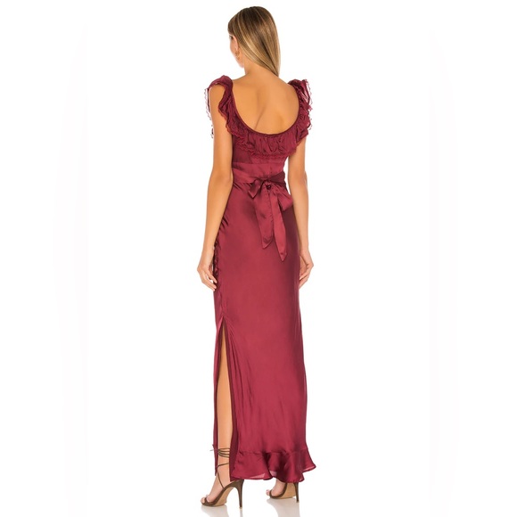 Revolve Tularosa Vanna Dress - Cabernet Red (Size Small) - Picture 3 of 9